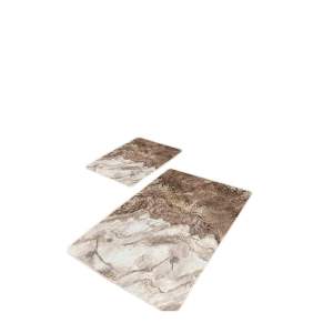 Hnědé koupelnové předložky v sadě 2 ks 60×100 cm – Mila Home