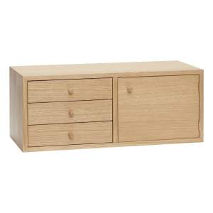 Závěsná skříňka v dekoru dubu v přírodní barvě 50×20 cm Piccolo – Hübsch