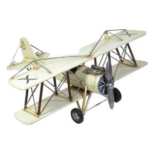Kovová drobná dekorace Plane – Antic Line