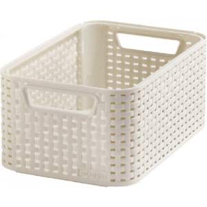 Krémový plastový úložný box 19×28,5×13 cm Style – Curver