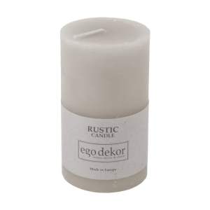 Hnědá svíčka Rustic candles by Ego dekor Rust, doba hoření 38 h
