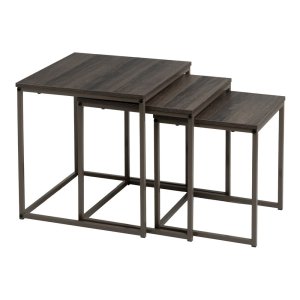 Odkládací stolky v sadě 3 ks 40×40 cm – Casa Selección