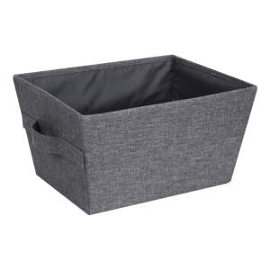 Šedý úložný koš Bigso Box of Sweden Tap, 26 x 19 cm