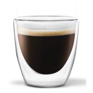 Sada 2 dvoustěnných sklenic Vialli Design Ronny Espresso, 80 ml