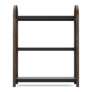 Černý přírodní regál v dekoru ořechu 72×90 cm Bellwood – Umbra