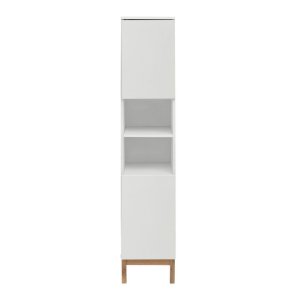 Bílá vysoká koupelnová skříňka 30×161 cm Mirza – Støraa