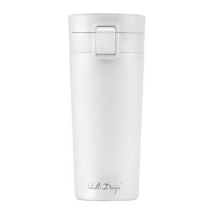 Bílý cestovní termohrnek Vialli Design Fuori, 400 ml
