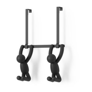 Černý plastový věšák na dveře 22 cm Buddy – Umbra