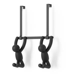 Černý plastový věšák na dveře 22 cm Buddy – Umbra