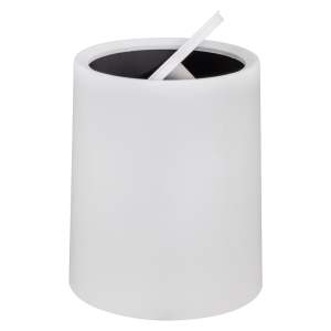 Bílý odpadkový koš Wenko Atri, 6 l