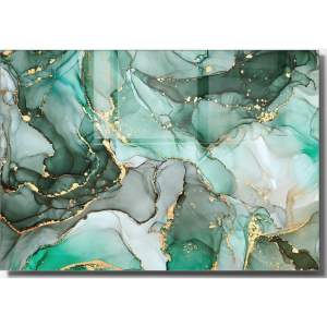 Skleněný obraz 100×70 cm Turquoise – Wallity