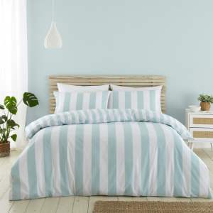Modro-bílé povlečení na dvoulůžko 200×200 cm Cove Stripe – Catherine Lansfield