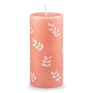 Oranžovorůžová svíčka Unipar Pure Beauty, doba hoření 73 h