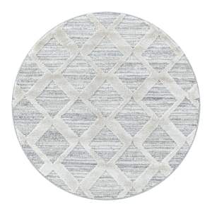Světle šedý kulatý koberec ø 120 cm Pisa – Ayyildiz Carpets
