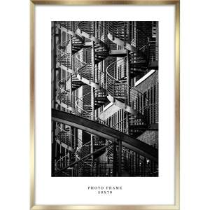 Nástěnný rámeček ve zlaté barvě Styler Floryda, 53 x 73 cm