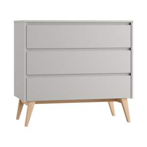 Šedá nízká dětská komoda 100×52,5 cm Swing – Pinio