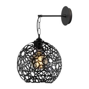 Černé nástěnné svítidlo ø 25 cm Fellini – Opviq lights