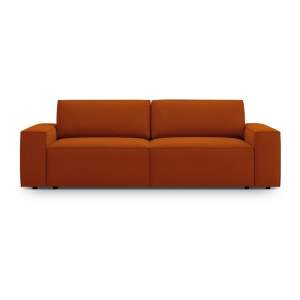 Rozkládací pohovka v cihlové barvě 247 cm Jodie – Micadoni Home