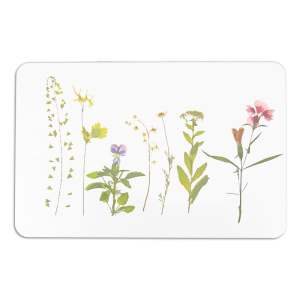 Bílá koupelnová předložka z křemeliny 39×60 cm – Artsy Doormats