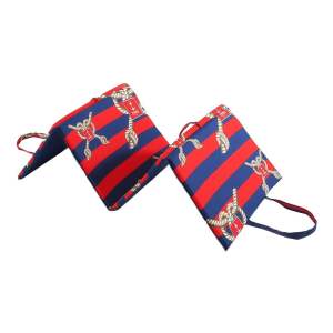 Červeno-modrý zahradní podsedák na lehátko 49×137 cm Ship Rope – B.E.S.