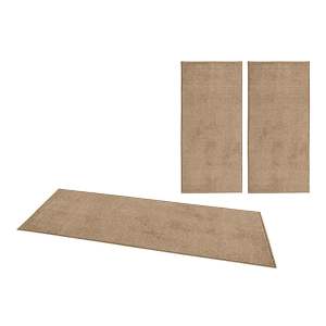 Sada 3 hnědých běhounů Hanse Home Pure