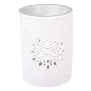 Bílá porcelánová aromalampa Dakls, výška 12,2 cm