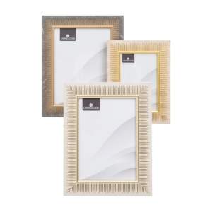 Plastové stojací/na zeď rámečky v hnědo-přírodní barvě v sadě 3 ks 19×24 cm – Casa Selección