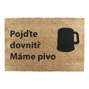 Rohožka z kokosového vlákna 40×60 cm Pivo – Artsy Doormats