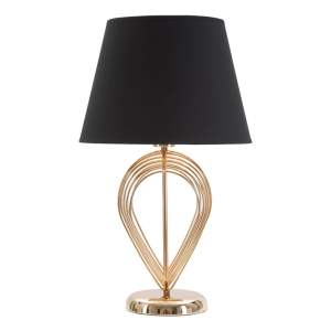 Černá stolní lampa Mauro Ferretti Maxt, ø 32,5 cm