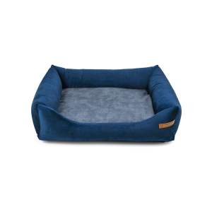 Modro-tmavě šedý pelíšek pro psa 55×65 cm SoftBED Eco S – Rexproduct