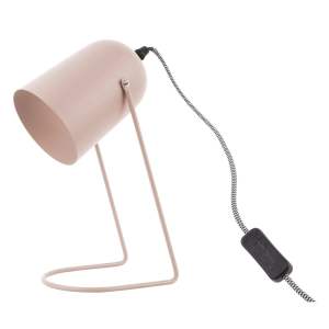 Růžová stolní lampa Leitmotiv Enchant, výška 30 cm
