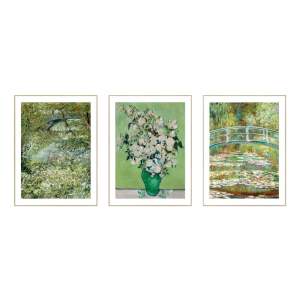 Obrazy v sadě 3 ks – reprodukce 30×40 cm Van Gogh & Monet
