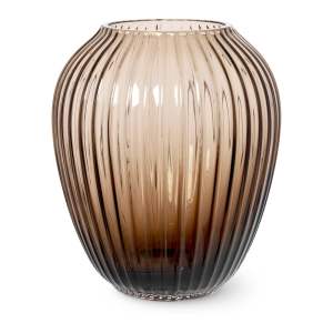 Hnědá skleněná váza Kähler Design Hammershøi, výška 18,5 cm