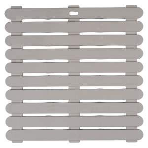 Béžová plastová koupelnová předložka 55×55 cm – Wenko