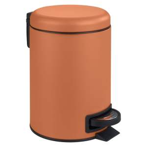 Oranžový koš do koupelny Wenko Leman, 3 l
