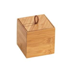 Bambusový box s víkem Wenko Terra, šířka 9 cm