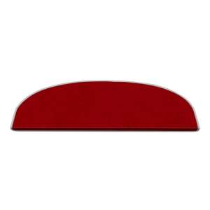 Červené nášlapy na schody v sadě 16 ks 20×65 cm Plain Color – Vitaus