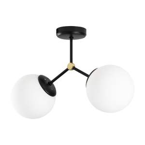 Černo-bílé stropní svítidlo Opviq lights Damar