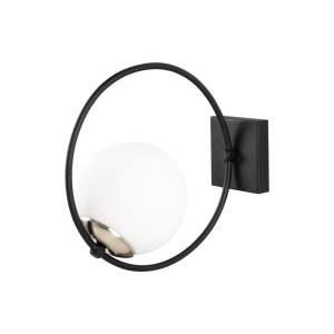Černé kovové nástěnné svítidlo Opviq lights Aria