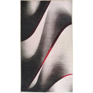Bílo-černý pratelný koberec běhoun 200×80 cm – Vitaus