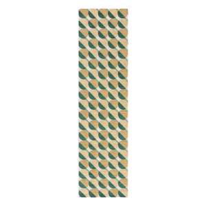 Žluto-zelený běhoun 60×230 cm Carlos Circle Geo – Flair Rugs