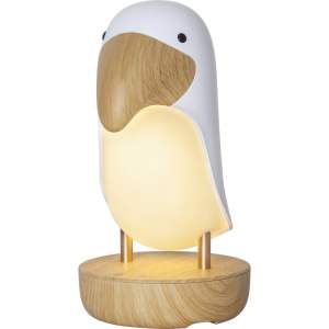 Bílo-hnědé LED dětské noční světlo Toucan – Star Trading