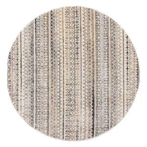 Béžový kulatý koberec 140×140 cm Camino – Flair Rugs