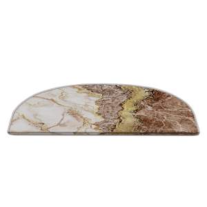 Nášlapy na schody ve světle hnědo-krémové barvě v sadě 16 ks 20×65 cm Golden Marble – Vitaus