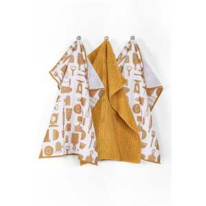 Utěrky v sadě 3 ks z mikrovlákna 48×40 cm Essential – Tiseco Home Studio