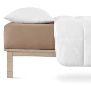 Hnědé napínací prostěradlo jersey 120×200 cm Boxspring – Andrea Simone