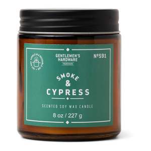 Vonná sojová svíčka doba hoření 48 h Smoke & Cypress – Gentlemen’s Hardware