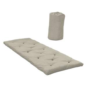 Béžová futonová matrace 70×190 cm Bed In A Bag Linen Beige – Karup Design