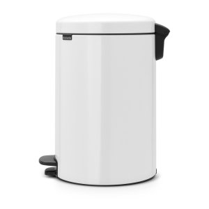 Bílý nášlapný ocelový odpadkový koš 20 l NewIcon – Brabantia