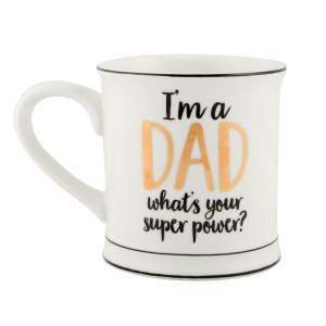 Porcelánový hrnek Sass & Belle Super Dad, 400 ml